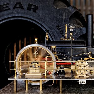 Modell einer Dampfmaschine