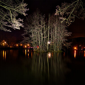 nachts am Teich 2