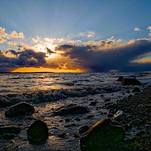 Sonnenuntergang am Öresund