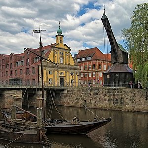 Der Lüneburger Hafen, eine zweite Ansicht