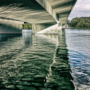 Bridge over calm water