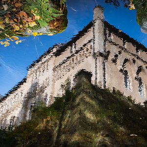 Wasserschloss ohne Gerüst