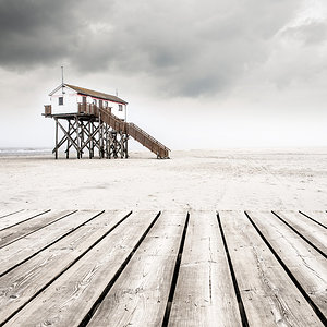 Am Strand von St. Peter-Ording