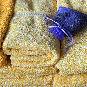 Handtücher mit Duftbeutel