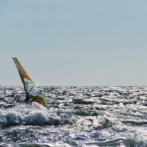 Windsurfer an der Côte d'Azur
