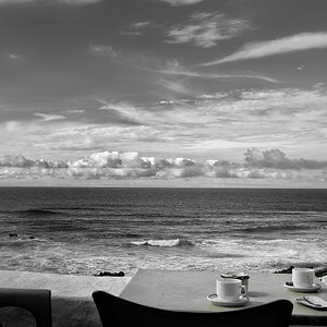 Breakfast by the sea