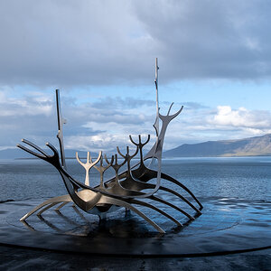 "Sonnenfahrt" Skulptur in Reykjavik - Island