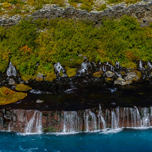 Islands Wasserfälle - Hraunfoss