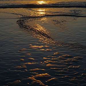 Abendlicht am Nordseestrand