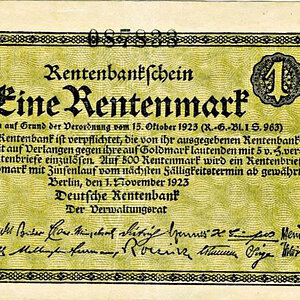 1923_Eine Rentenmark