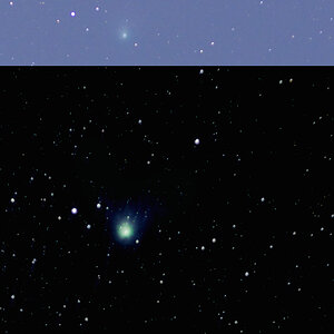 C2022E3 ZTF - der aktuelle Komet (oben OOC)