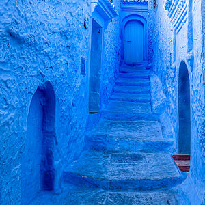 "blauer Eingang"