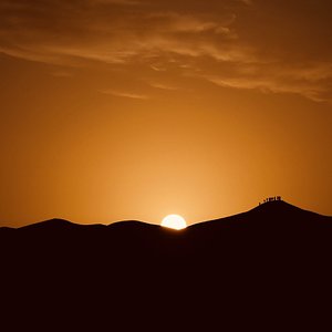 Sonnenaufgang über der Sahara