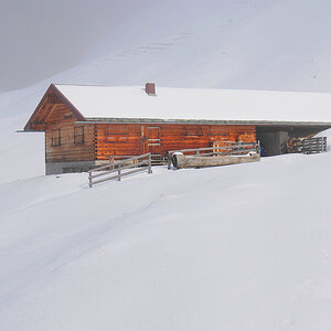 Winter auf der Alm.