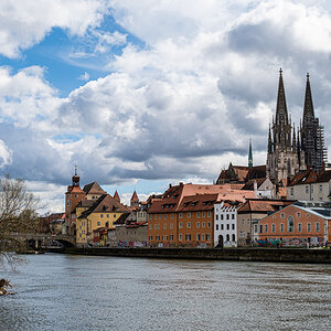 Regensburg mit Wolken aber ohne Regen ;-)