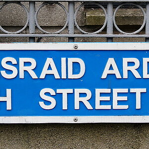 Eine Straße in Dublin