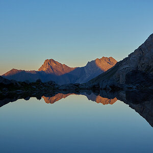 Morgenlicht in den Lechtaler Hochalpen.