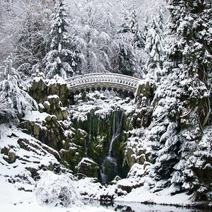 Teufelsbrücke im Winter