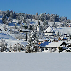 Winterlandschaft im Allgäu.