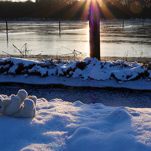 Sonnenbad bei -8°C