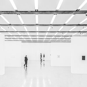 minimalistische Ausstellung