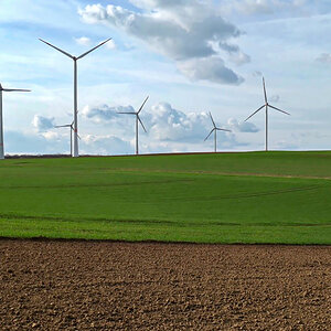 Landschaft voller Energie