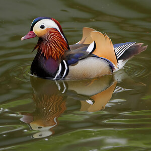 Mandarinente (Aix galericulata)