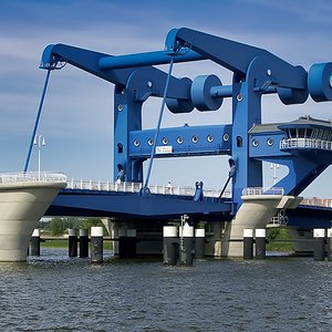 Die Zugbrücke in Wolgast/Usedom