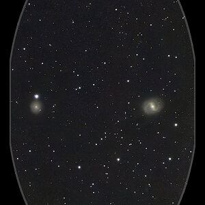 Links NGC4571, rechts  M91