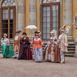 Prinzessin Anna Wilhelmine von Anhalt mit ihren Geburtstagsgästen