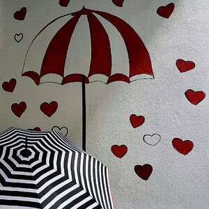 It's raining hearts