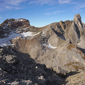 Feuerspitze 2852m und Holzgauer Wetterspitze 2895m