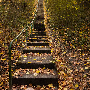 Treppe im Herbst