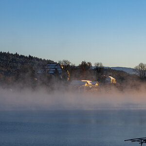 Morgens am See