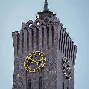 Uhrturm Chemnitz in Art Deco von Eduard Basarke