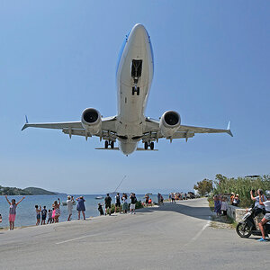 Landeanflug Skiathos