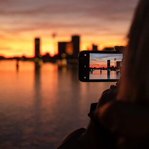 Frankfurt Sonnenuntergang