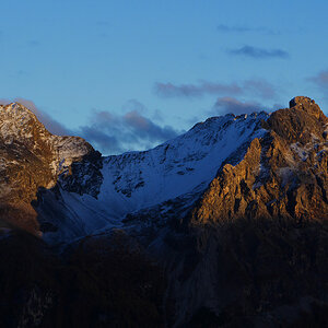 Berge im Abendlicht