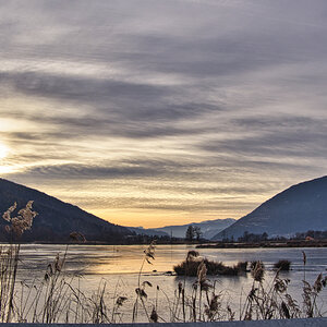 Sonnenuntergang im Winter