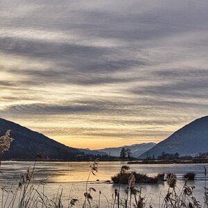 Sonnenuntergang im Winter 2