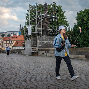 Prag - Selfie auf der Karlsbrücke