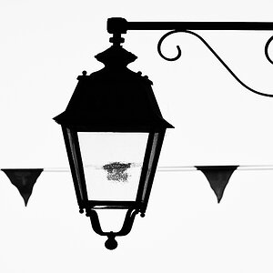 Latern und Fähnchen
