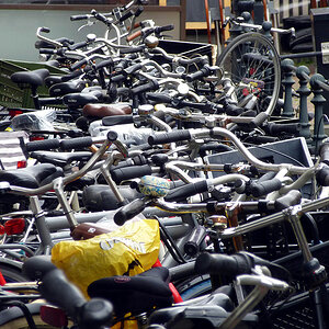 Fahrräder in Holland   -  hier in Utrecht