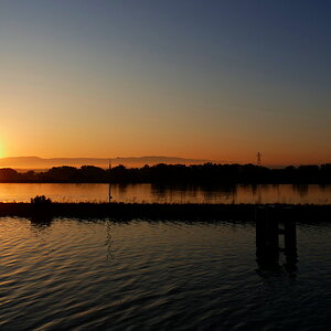 Früh morgens auf der Rhone