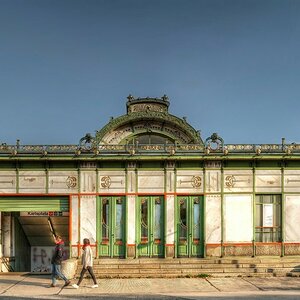 Jugendstil U-Bahn Station Karlsplatz Wien  (1)