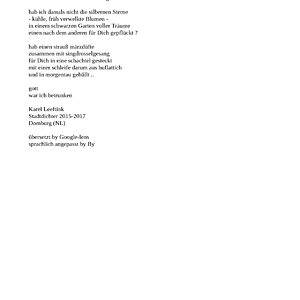 Poesie - übersetzt : Einwirken lassen