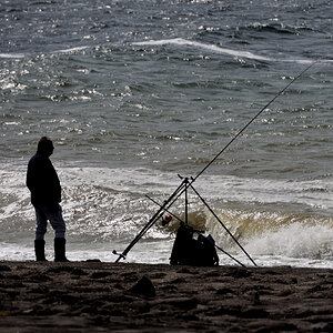 Einsamer Angler