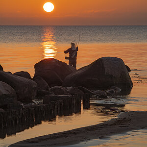der frühe Angler...