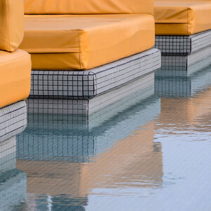Ein Bett im Wasser