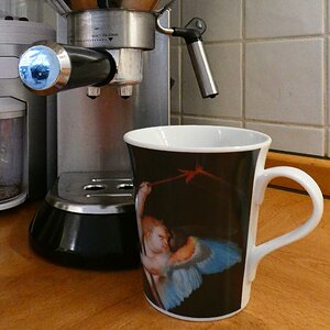 Ein zweiter Pott Grien-Kaffee